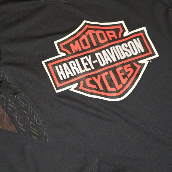 Harley-Davidson Black Long Sleeve Shirt Womens Size Medium - Picture 2 of 6